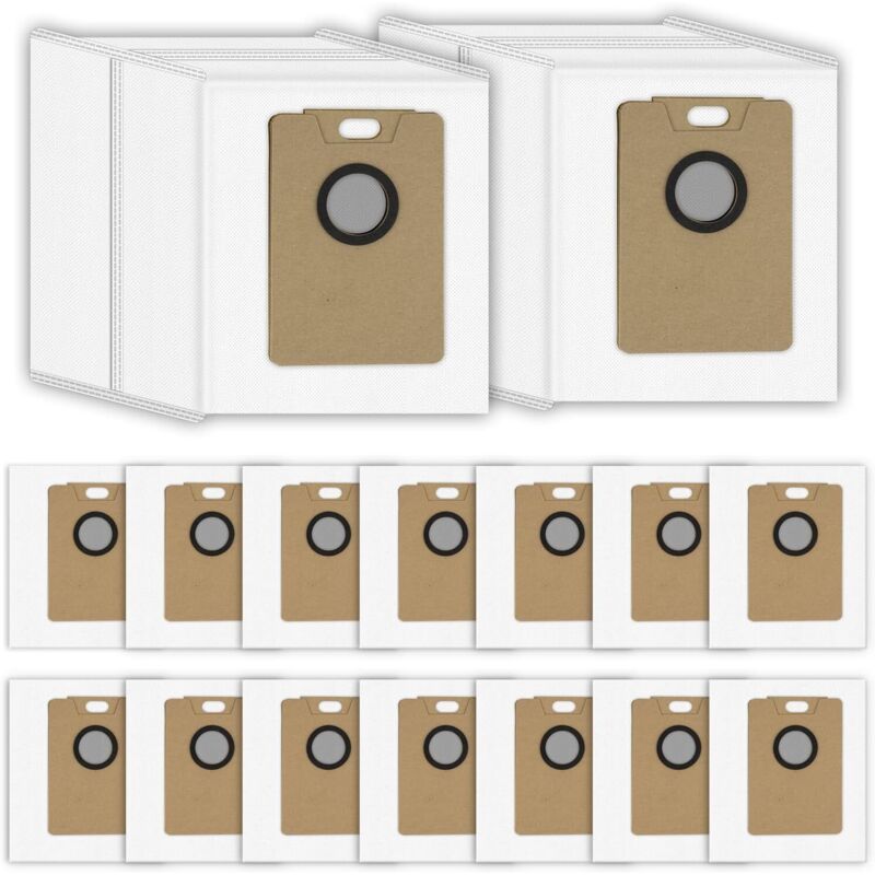 (16 Stück) Ersatz-Staubbeutel für Tapo RV30 Max Plus und RV20 Max Plus Saugroboter, Staubsaugerbeutel, Staubsaugerbeutel für Bodenstaubsauger,