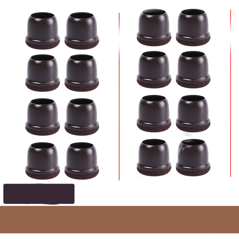 Linghhang - 16 Stück Stuhlbeinschoner, Durchmesser , Stuhlpolster mit verdicktem Filz, elastisch, geeignet für Stühle, Sofas, Tische – schützt