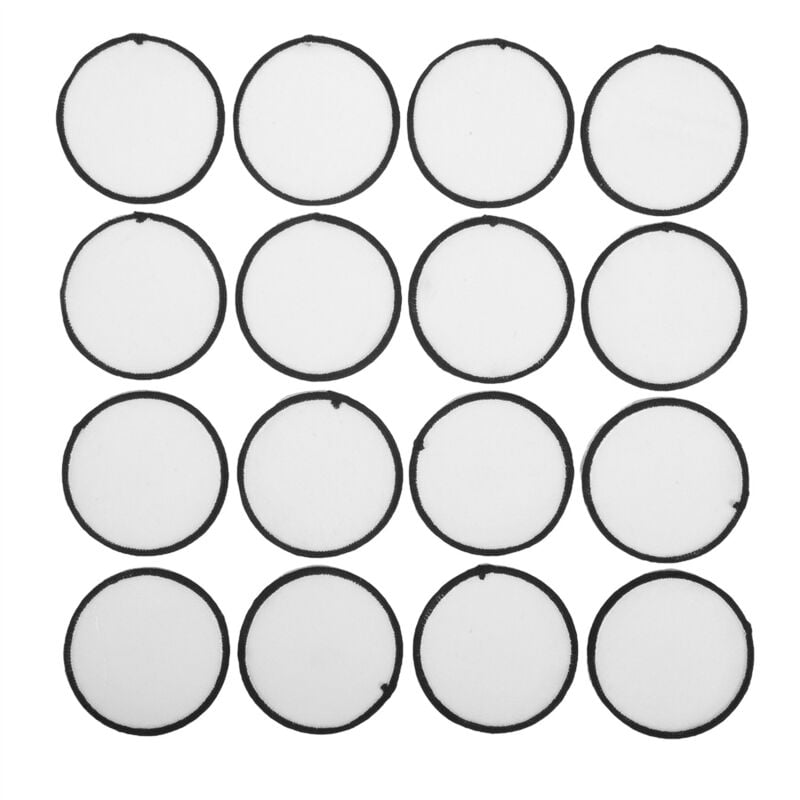16 StüCk Sublimation Patch Leerzeichene, Hochwertiger Stoff zum AufbüGeln, Runder für Kleidung, HüTe, Uniformen, RucksäCke