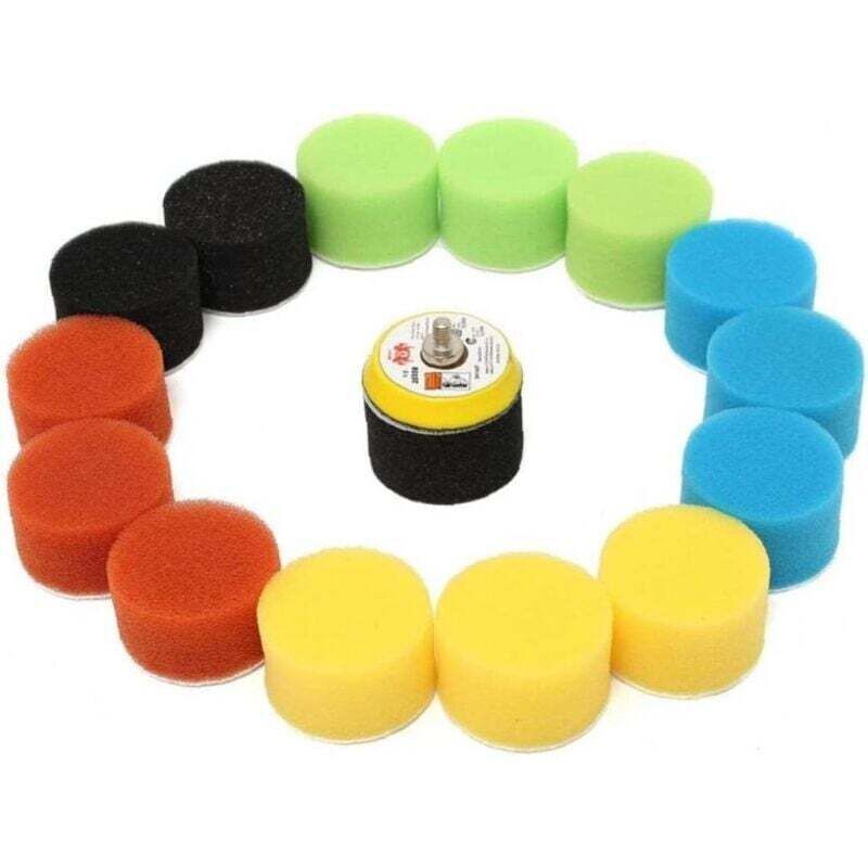 16 teile/satz 2 Zoll 50mm Auto Polierer Polieren Disc Polieren Ring Polieren Pad Tool Kit Auto Polieren Wachs Pulidora auto