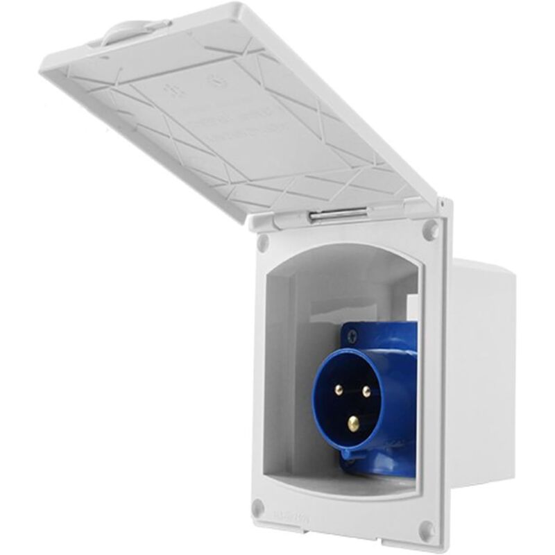 16A 220A RV Externe Unterputzsteckdose Wasserdicht und UV-beständig IP44 Geeignet für Wohnwagen Wohnmobil Anhänger Wohnwagen LKW PKW