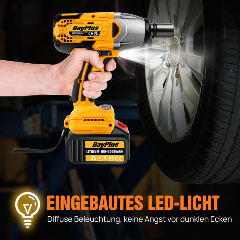 1800NM Akku Schlagschrauber Akkuschrauber 1/2' Schrauber Ratsche Für Makita 18V