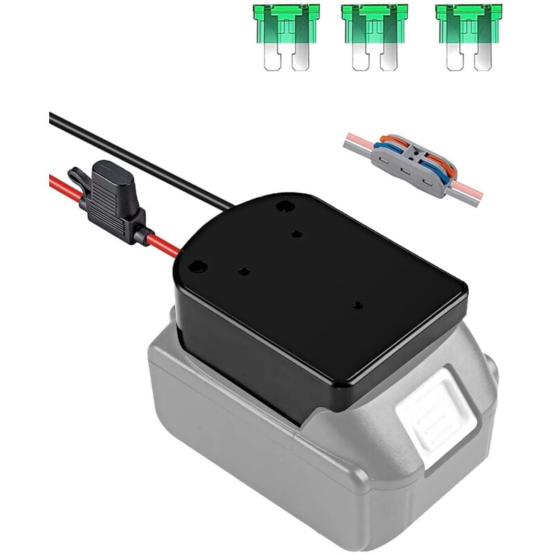 18V Akku-Adapter für Makita 18V Akku mit 14 AWG Drähten-Kabel Batteriekonverter Spielzeug zum Aufsteigen DIY Modify ABS kompatibel mit MAKITA BL1815