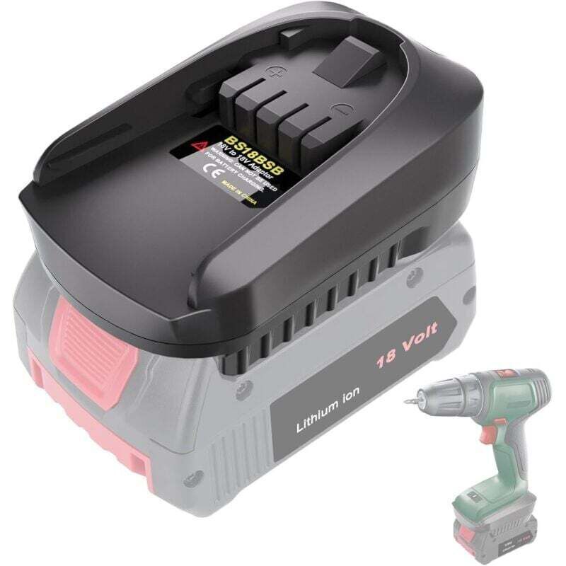 18V Akku-Adapter-Konverter für Bosch PBA 18V Akku-Werkzeugsystem, kompatibel mit BAT609 Bosch GBA 18V Akku, Ersatz für Bosch PBA 18V Akku (Akku nicht