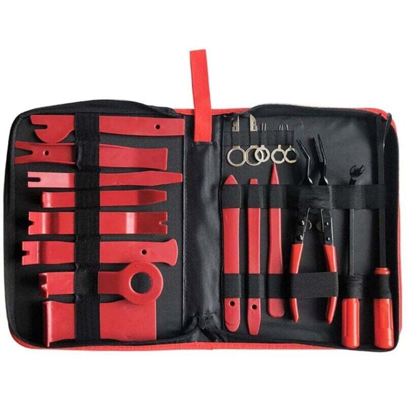 19-teiliges Verkleidungswerkzeug, schwieriges automatisches Entfernungswerkzeug mit Clip-Abzieher – für Autoradio-Türzubehör,