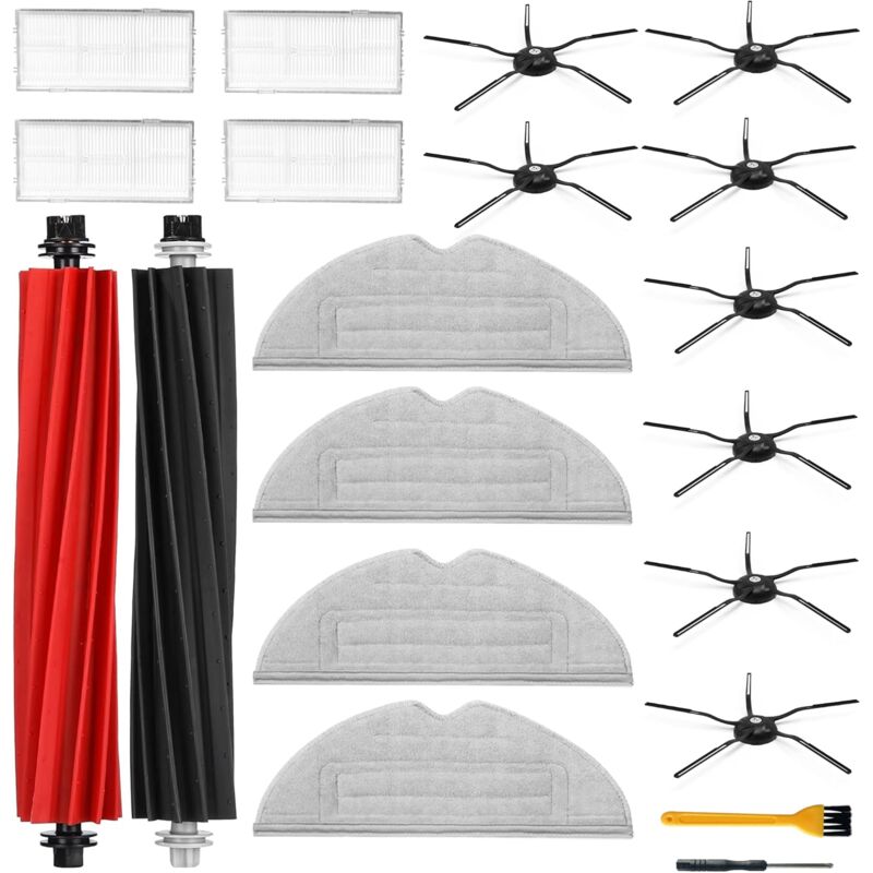 Gotrays - 19 Zubehör für Roborock S8/S8+/S8 Plus Staubsauger, Ersatzteile für Roborock S8 Zubehör