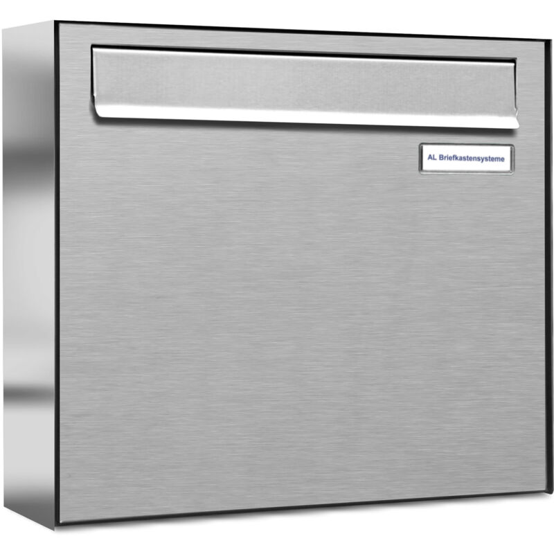 Al Briefkastensysteme - 1er V2A Edelstahl Briefkasten-Anlage Tür- Zaundurchwurf