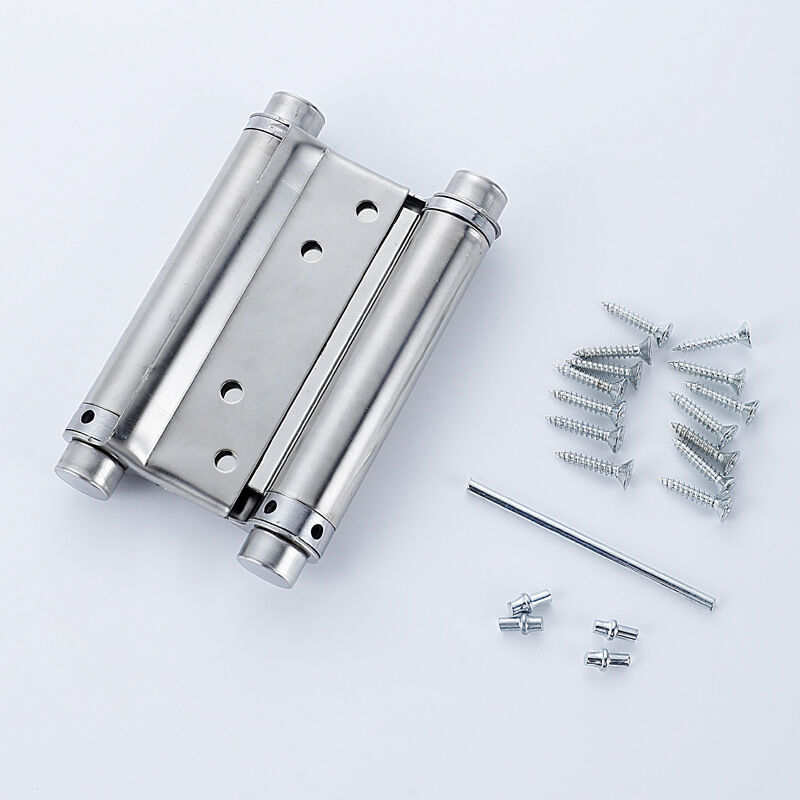 2x Paar Scharnier Scharnier Türen Schwingen Double Action Feder Edelstahl Saloon Western, 100 mm