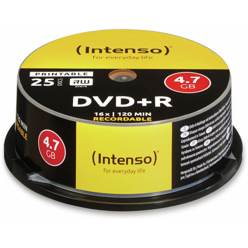 Dvd+r Spindel (bedruckbar) - Intenso