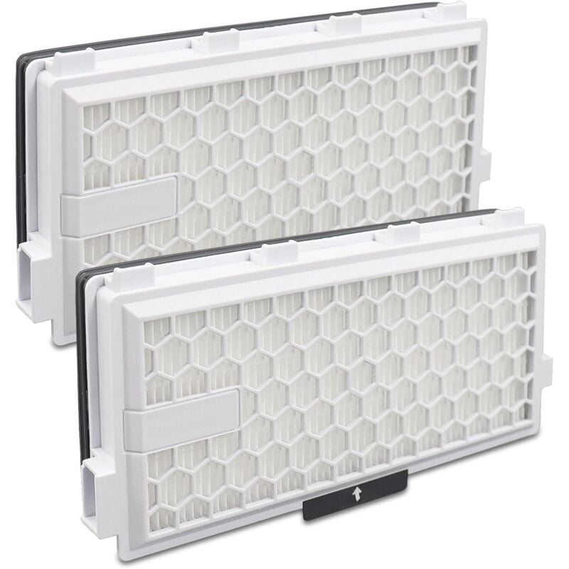 2 Active Airclean Plus 50 Filters für Miele,Filter kompatibel mit Miele Compact C1 C2, Complete C2, S8340, S8360 S4000, S5000, S6000, S8000 Serie,