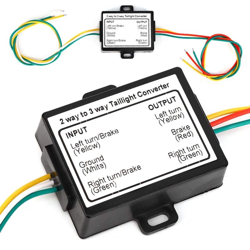 2 bis 3 Drahtspleiß Anhänger Rücklicht Konverter Elektrische Anlage Kabelbaum Adapter Amerikanischer Typ