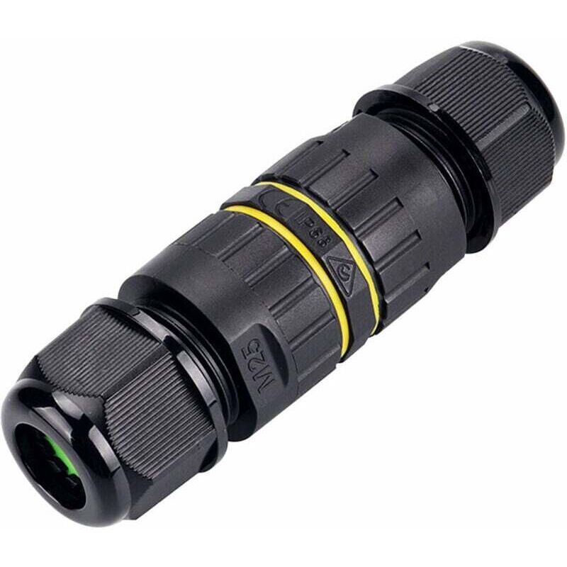 KZQ - 2 externe Kabelstecker. Wasserdichte Anschlussdose IP68. Externe Dose für φ5–9 mm 3-poliges Kabel, Modellnr. EW-M25-3P (5–9 mm)