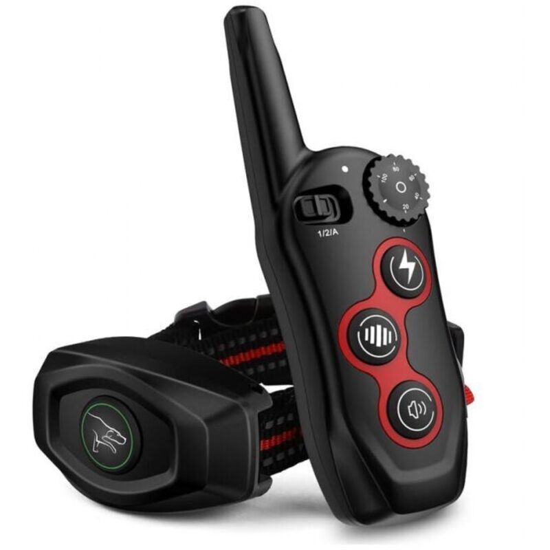 Odipie - 2-in-1 Anti-Bell-Halsband mit Fernbedienung – wasserdichtes und stoßfestes Halsband, 3 Trainingsmodi, Piepton, Vibration, 400 m