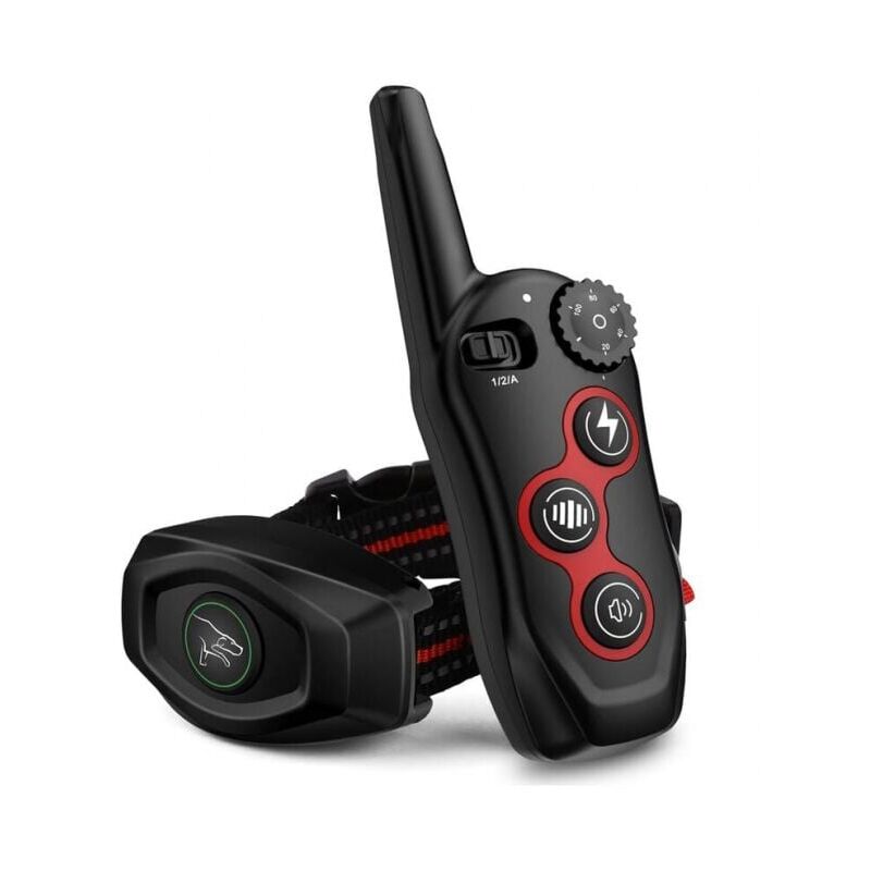 2-in-1-Anti-Bell-Halsband mit Fernbedienung – wasserdichtes und stoßfestes Halsband, 3 Trainingsmodi, Piepton, Vibration, 400 m Vibrationsreichweite