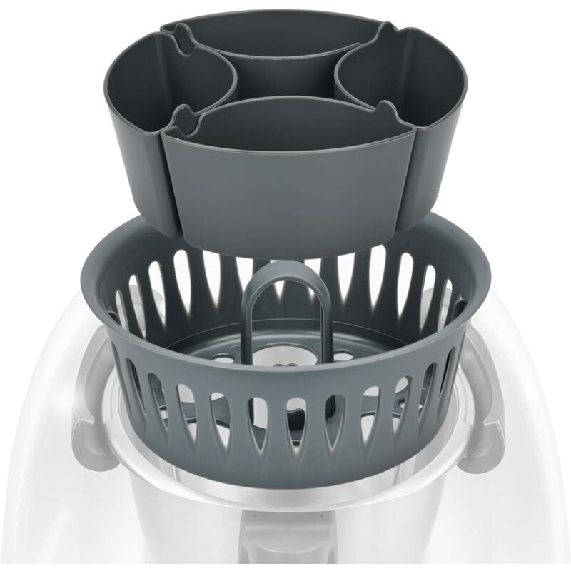 2-in-1-Eierkocher, Eierkocher kompatibel mit Thermomix TM5 TM6 TM31, Thermomix-Eierkocher – bis zu 4 pochierte Eier und 6 gekochte Eier, Muffins