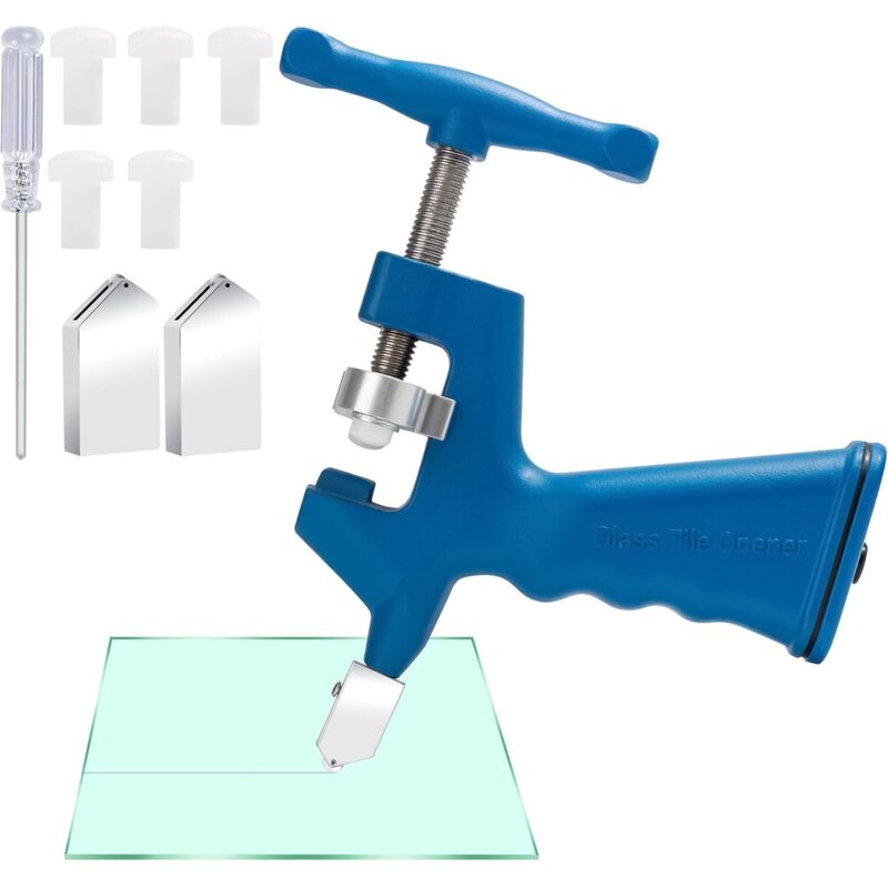 2-in-1-Glasschneider für Glas, Fliesen, Spiegel, professionelles Glasschneidewerkzeug-Set, Fliesenschneider, Glasschneider für Heimwerker