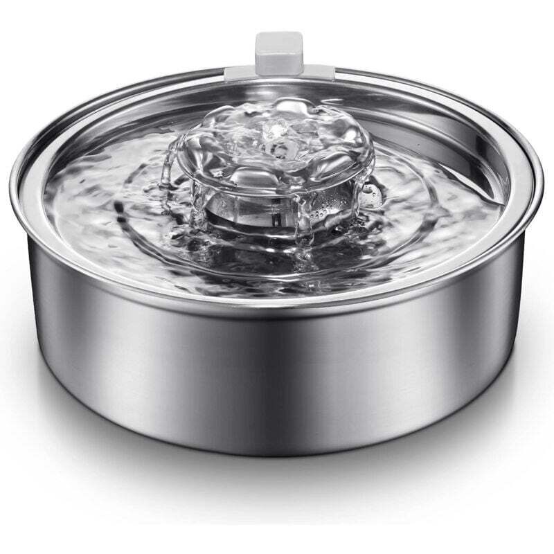 2-Liter-Katzenbrunnen, Katzenbrunnen aus Edelstahl