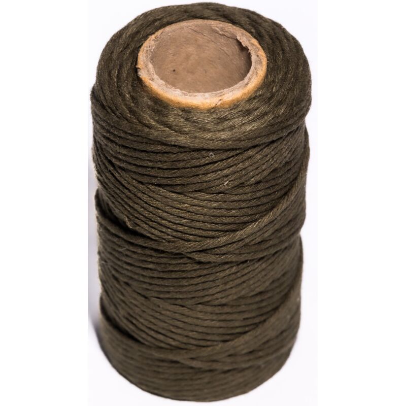 2 mm Baumwollkordel, khaki, dekoratives Makramee-Geschenkpapier