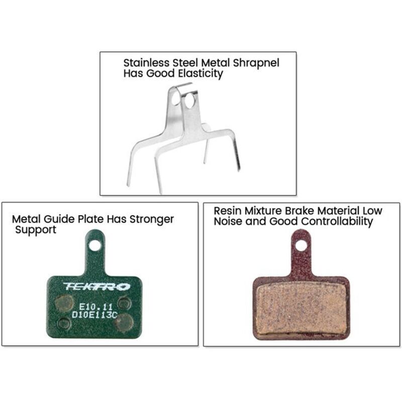 2 Paar E10.11 BremsbeläGe Fahrrad Hydraulische ScheibenbremsbeläGe für M335 395 Metall FahrradbeläGe Fahrradteile