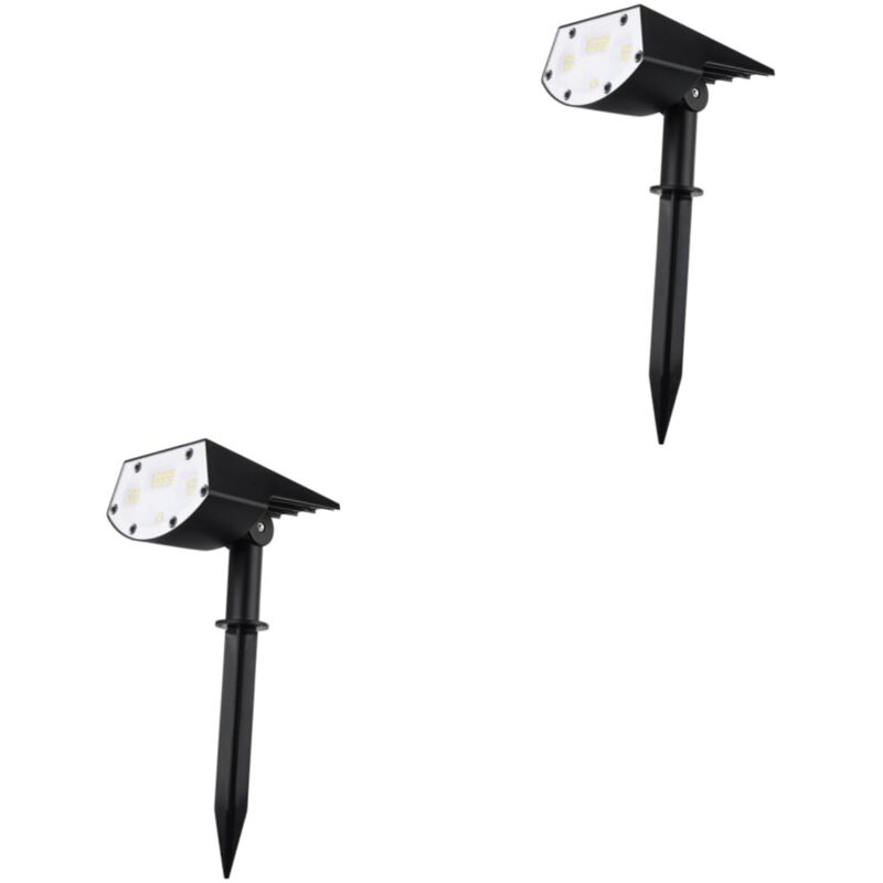 2 Pcs Boden Stecker Solar Licht Rasen Lampe Garten Licht Garten Lichter Ein Körper Landschaft Lichter