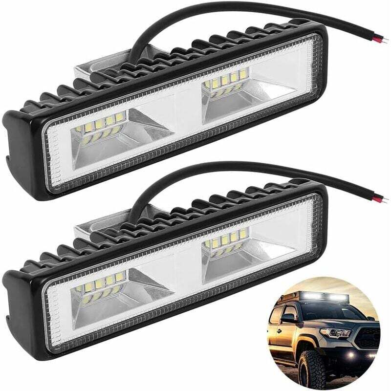 Stück LED-Arbeitsscheinwerfer, LED-Arbeitsscheinwerferleiste für Fahrzeuge, Boote, LKWs, PKWs, SUVs und ATVs, 48 W, 12–30 V