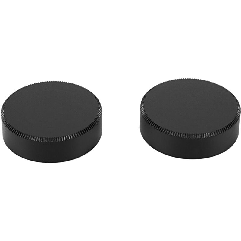 2 Pcs Metall C-Mount Hinterer Objektivdeckel Cap Für Cctv (Schwarz)