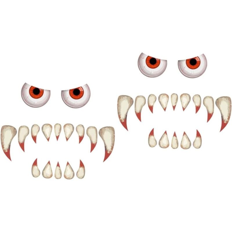 Stück Türaufkleber Fensteraufkleber für Auto Ghostface Aufkleber Magnetaufkleber Halloween Außendekorationen Halloween Arcade Dekoration Monster YMYNY