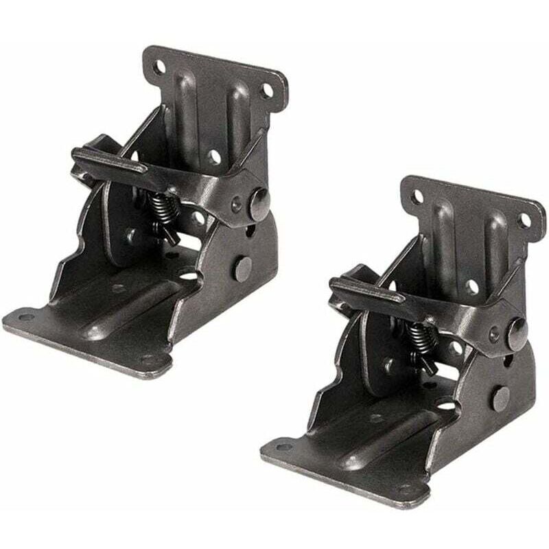 Briday - 2er Set Klappstützen mit selbstsichernden Scharnieren für Klappmöbel, ideal für Tische, Betten und Möbel mit Klappmechanismus.
