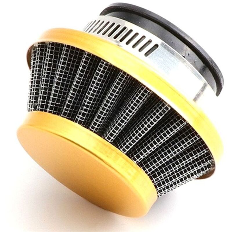 2 Stück 42 mm Luftfilter für 47 Cc 49 Cc 2-Takt Super Pocket Bike Upgrade Kit Bike Atv Aluminium Luftfilter Gold