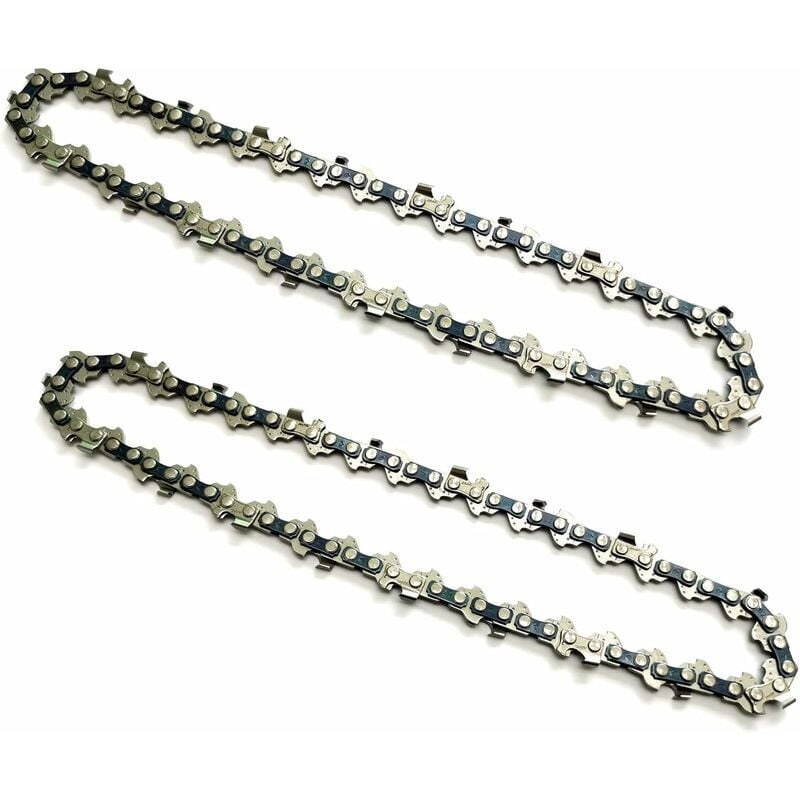 2 Stück 6-Zoll-Ketten für tragbare Mini-Kettensäge, wiederaufladbare Säge, Teilung 1/4 Zoll, Dicke 0,043 Zoll/1,1 mm, Kettennummer 37DL, effektive