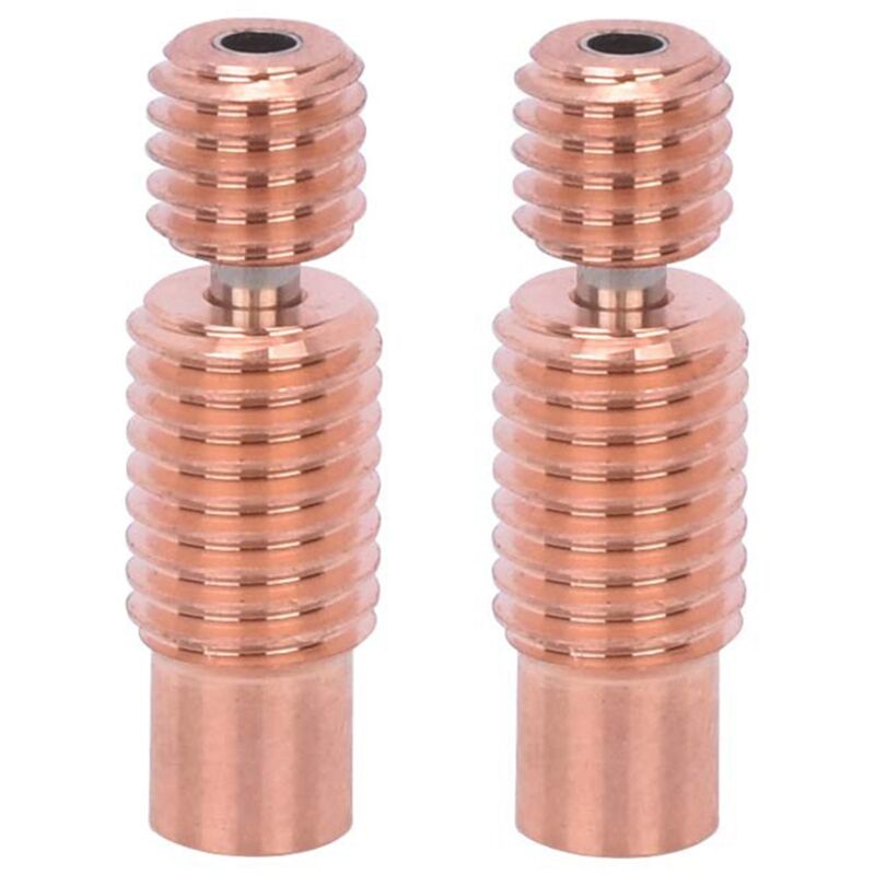 Tlily - 2 Stück Bimetall-Wärmepause, Bimetall-Wärmepause für E3D V6 HOTEND-Heizblock für Prusa i3 MK3, Pause 1,75 mm (Gewinde)