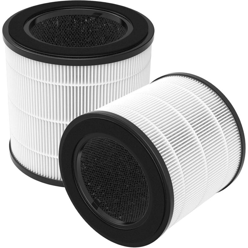 2 Stück Ersatzteile Kompatibel mit Philips Luftreinigern der Serie 800 AC0850/11, AC0830/10, AC0820/30, AC0820/10, AC0819/10, 3-in-1 Patronen mit H13