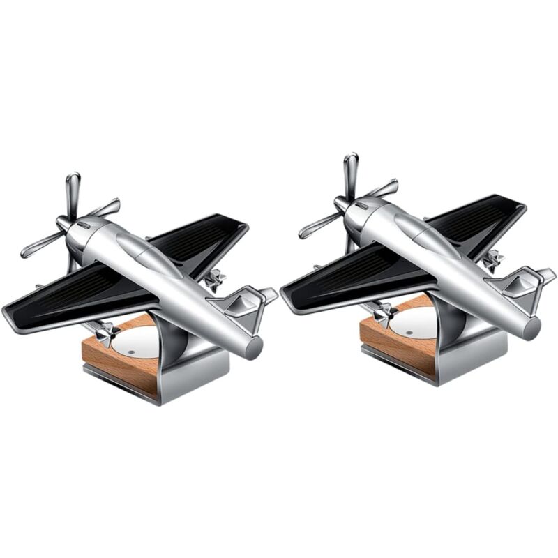 2 Stück Flugzeug-Parfüm-Ornament, Auto-Diffusor, Diffusor für ätherische Öle, Auto-Diffusoren für ätherische Öle, Solar-Lufterfrischer,