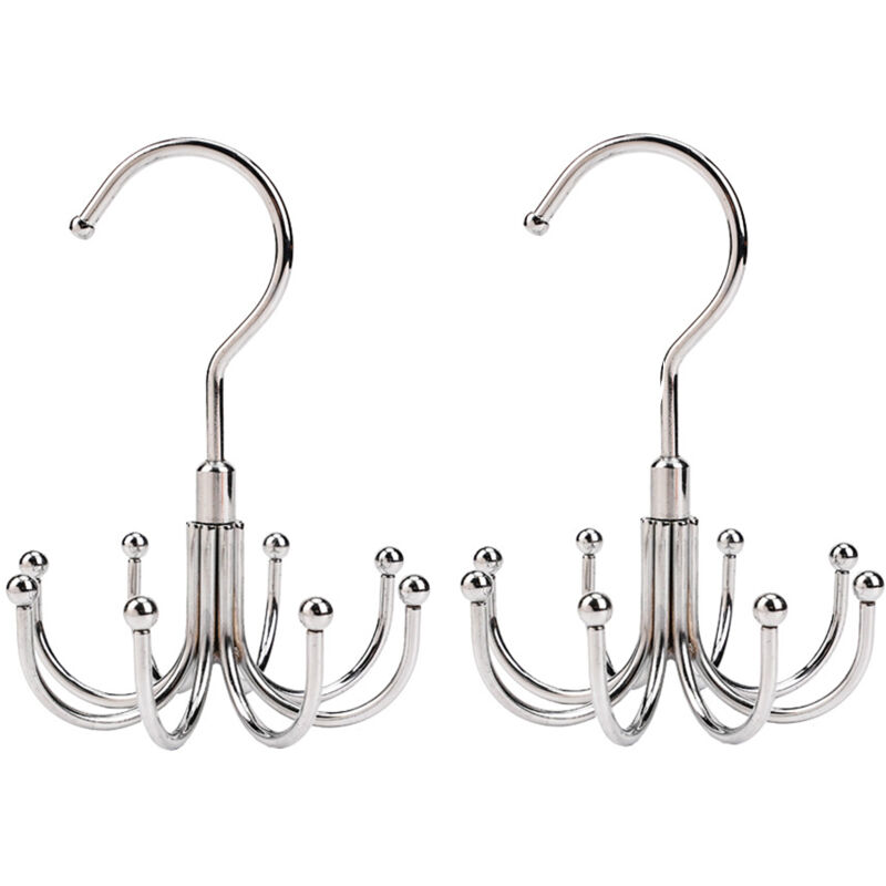 2 Stück Gürtel Organizer Gürtel Aufbewahrung, Silber