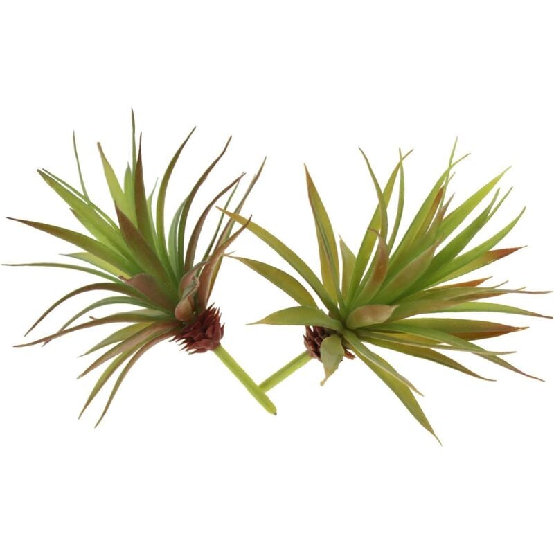 2 Stück lebensechte künstliche Pflanzen, gefälschte kleine Aloe Vera-Pflanze ohne Topf, für die Dekoration von Hausgartengewächshäusern