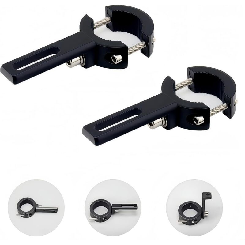 Lablanc - 2 Stück Motorrad-Scheinwerferhalterung für Motorrad-Scheinwerfer, universelle Frontscheinwerferhalterungen, 20 mm bis 38 mm