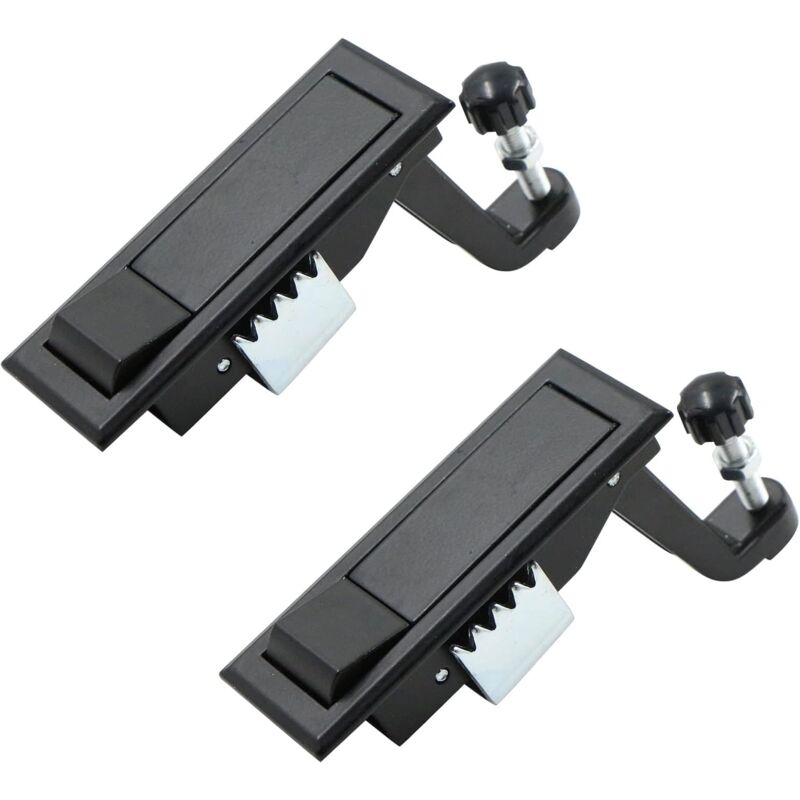 2 Stück Schranktür-Verriegelungs-Druckknopf – elektrischer flacher Schrank, Möbelgriff, Schrank, abschließbare Schubladen, Schublade, Camping,