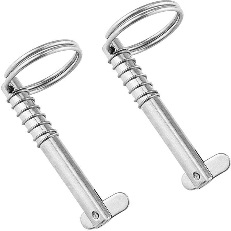 GMDOG 2er-Pack Sicherheitsnadeln, 8 x 76 mm, Sicherheitsnadeln aus Edelstahl 316 für Boote