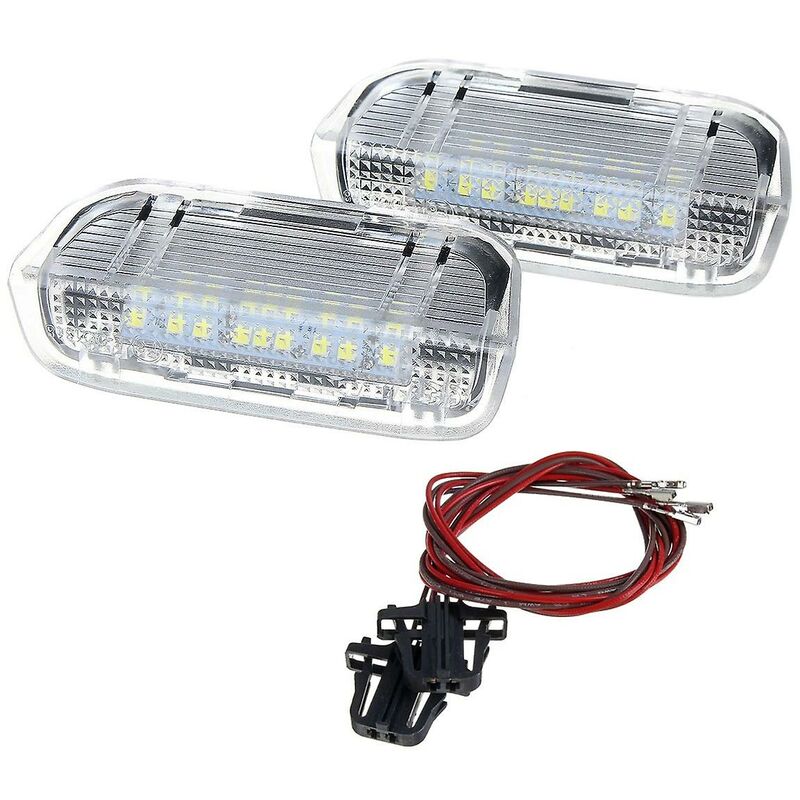 Woosien - 2 Stück Türwarnleuchte, LED-Lampe, dekorative Lampe für Golf 5 6 7 Mk5 Mk6 Mk7