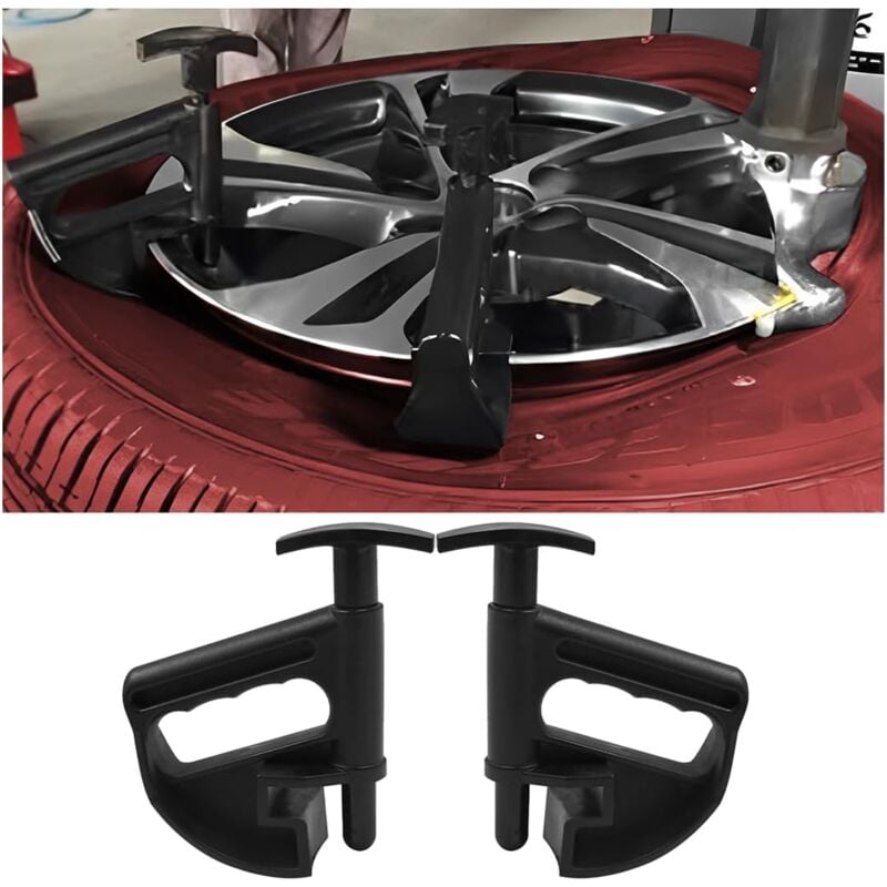 Sjqka - 2 Stück Universal-Felgenklemmen, Autoreifen-Wulstklemmen, Autowerkzeuge, Reifenmontierräder, Drop-Center-Reifenwerkzeuge, Werkzeuge zum