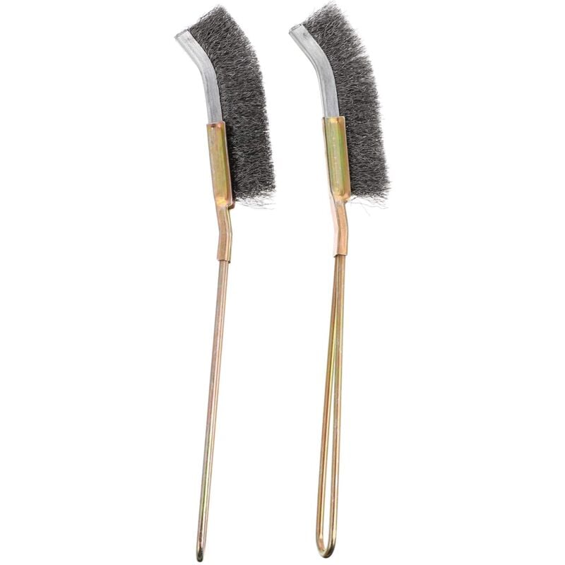 2 Stück Vogelkäfig-Reinigungsbürste, langer Griff, Futterkäfig, Drahtbürste, Reiniger, leicht zu reinigen, Vogel, Papagei, Haustierkäfig,