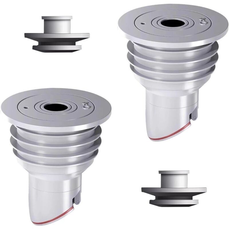 2 Stück Waschmaschinen-Rohrdichtung, grauer Anti-Geruchsstopfen, Waschmaschinen-Abflussrohr-Dichtungsstopfen, Abwasserrohr-Dichtungsring für die