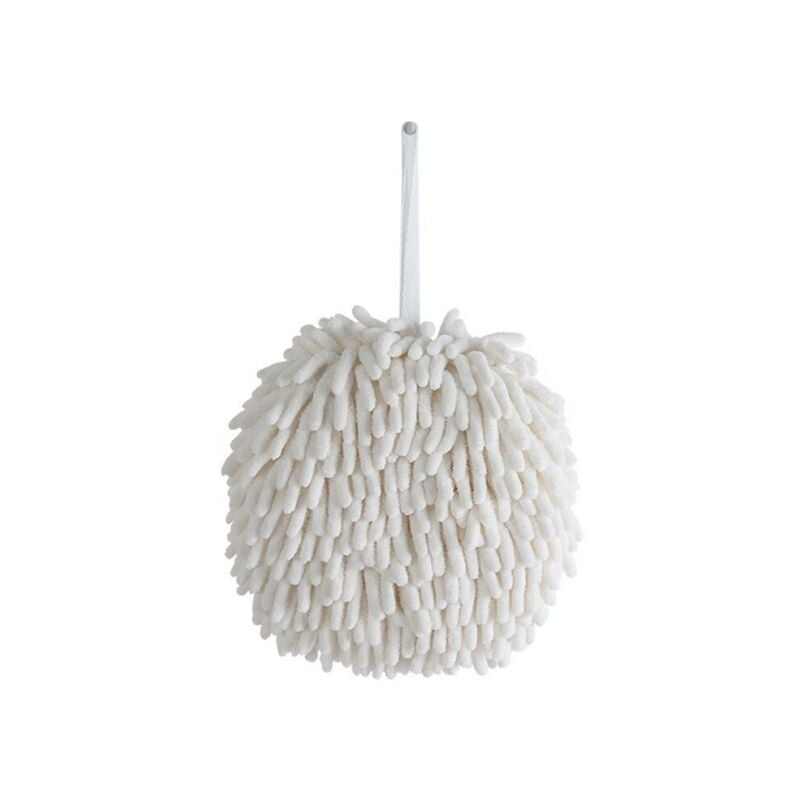 2 Stück (weiß + grau) Handtücher, Badetücher, Küchenhandtücher, saugfähige Plüschhandtücher, hängende Handtücher, Schwammhandtuch, schnell