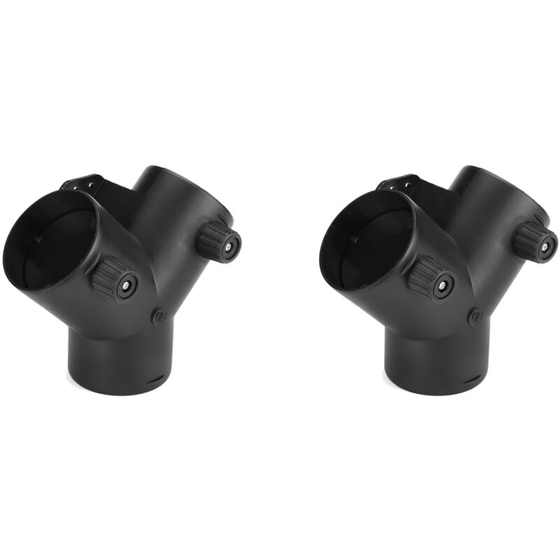 2 Stücke 60 mm Y-Förmiger Parken Standheizung Entlüftung Auspuff Anschluss mit Doppelter Regulierung Ventil Klappe für Luft Erhitzer
