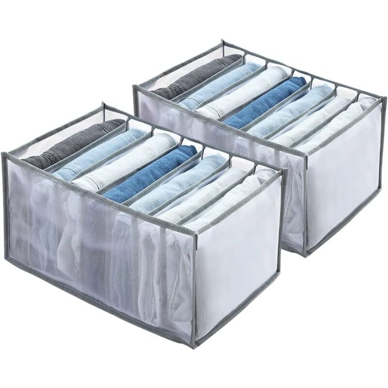 Linghhang - 2 stücke Jeans Lagerung Box Schublade Organizer Kleidung Organizer Geeignet für Kleidung Lagerung