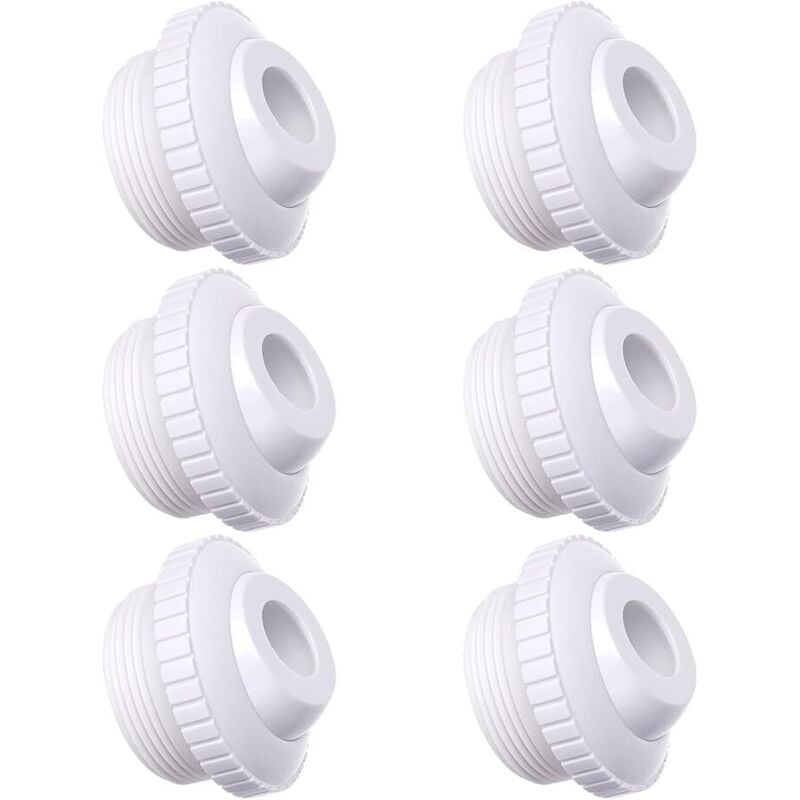 2-teilige Pool Jet Düsen, 3/4' Directional Flow Eyeball Inlet Jet, Pool Return Jet Ersatzteile Fittings Spa mit 1-1/2 Zoll MIP Gewinde Pool Zubehör