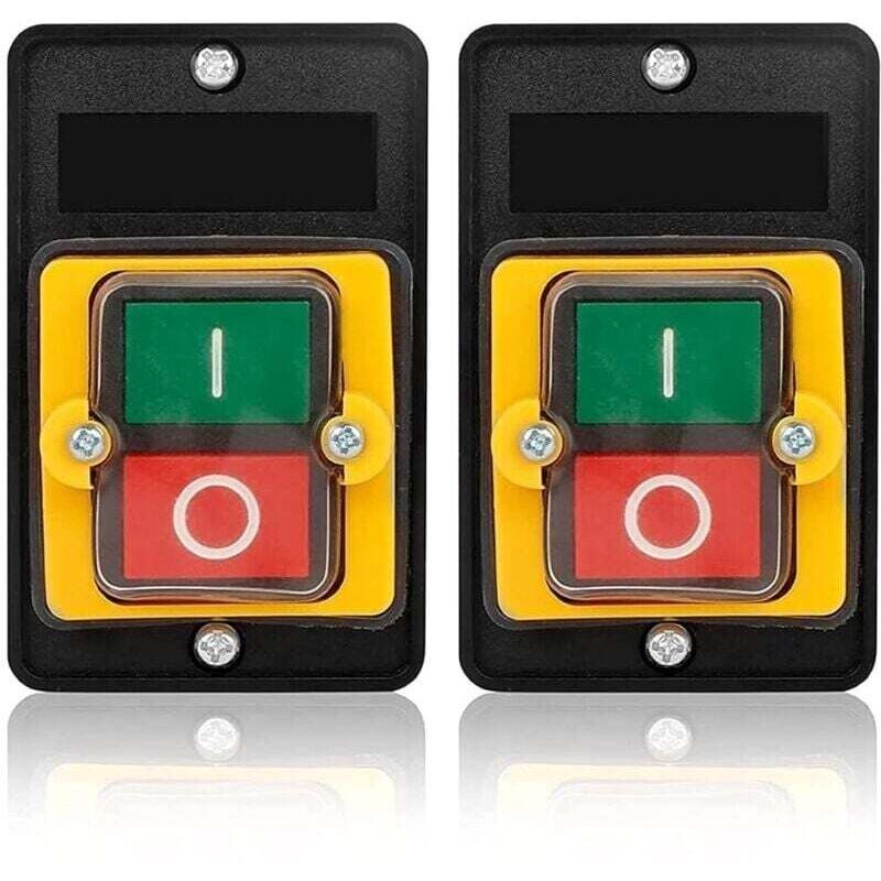 2-teiliger AC220V/380V 10A Drucktaster, wasserdichter Ein/Aus-Drucktaster, verwendet für Textilmaschinen und mechanische Anlagen