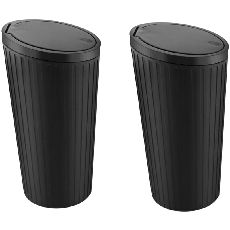 2-teiliger Auto-Mülleimer mit Deckel, Mini-Auto-Innenmülleimer, tragbarer Auto-Mülleimer, wasserdicht und geruchsdicht, für Auto, Zuhause, Küche,