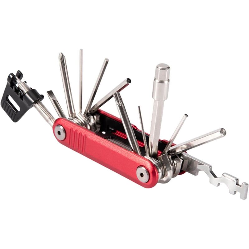 2-teiliges Fahrrad-Werkzeugset, Elektrofahrrad-Werkzeugset, 17-in-1-Fahrrad-Multifunktionswerkzeug Multifunktionsset mit Sechskantschlüssel für die