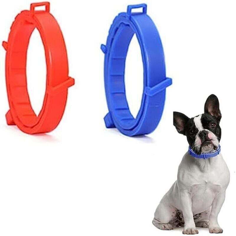 2-teiliges Flohhalsband für Hunde, XU, Flohhalsband für Katzen, Zeckenhalsband für Hunde, verstellbares, wasserdichtes Flohhalsband für kleine,